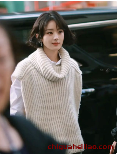 赵丽颖短发新造型:37岁依旧精致如洋娃娃